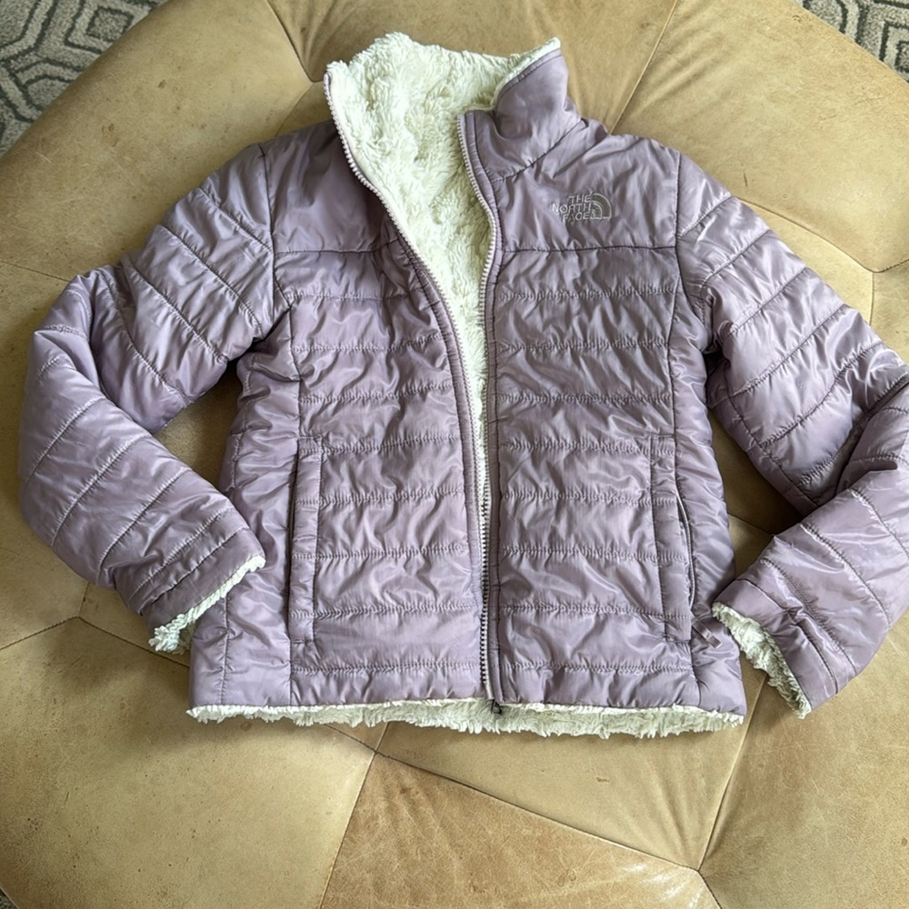 North Face Girls Reversible Jacket size 7/8